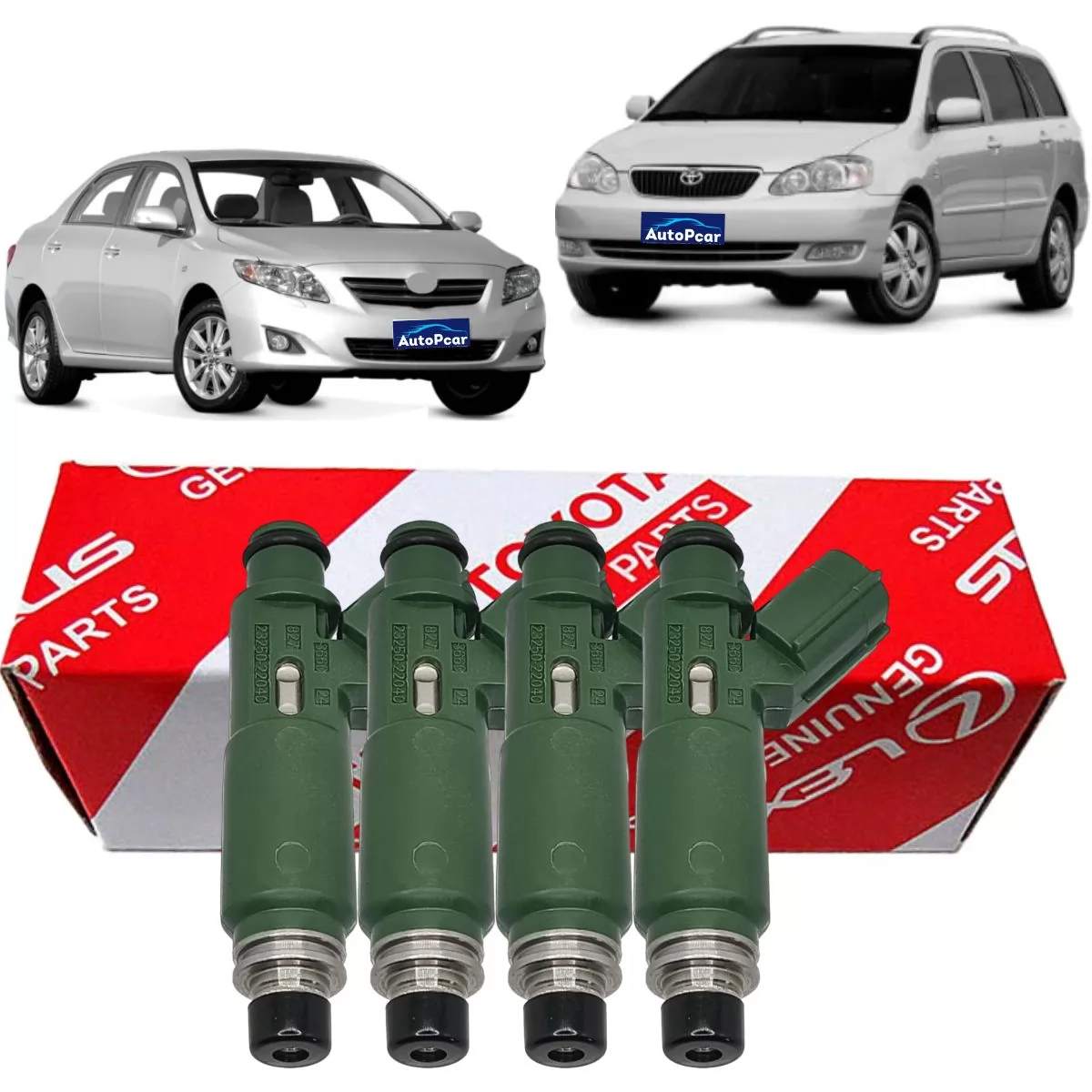 Kit 4 Bico Injetor Toyota Corola Fielder 1.8 16v 23250-22040