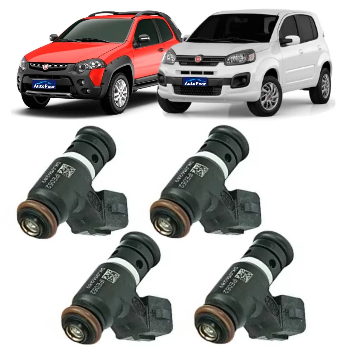 4 Bico Injetor Strada Uno 1.0 1.3 FlexOriginal 55266449