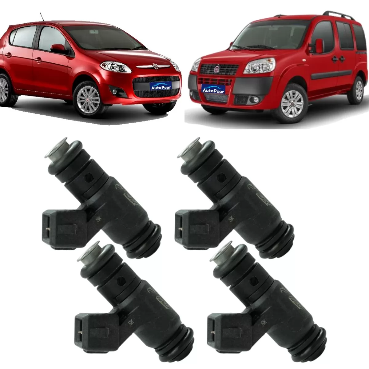 4 Bico Injetor Strada 1.8 16v Etorq 2009 Em Diante Original