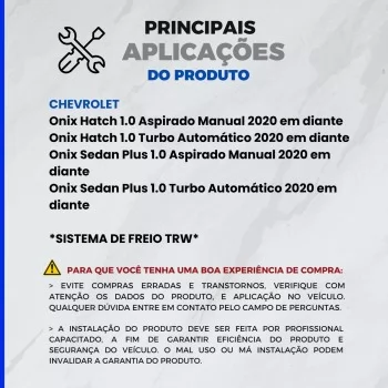 PASTILHA DE FREIO GM DIANT ONIX 20/...