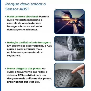 SENSOR DO ABS VW/AUDI RODA DIANT LD AMAROK/JETTA/TIGUAN/PASSAT/A3/Q7/TT/RS3