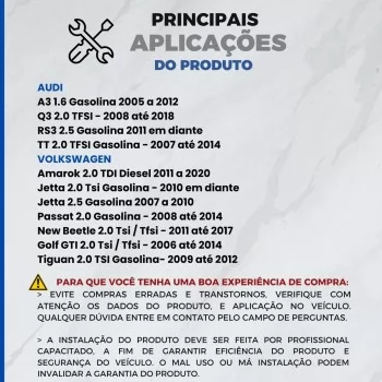 SENSOR DO ABS VW/AUDI RODA DIANT LD AMAROK/JETTA/TIGUAN/PASSAT/A3/Q7/TT/RS3