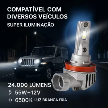 LAMPADA H-11 MINI LED HEADLIGHT 55W 12V 6500K 24000LM