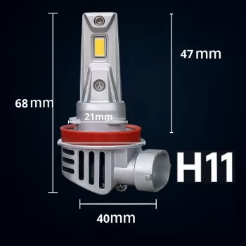 LAMPADA H-11 MINI LED HEADLIGHT 55W 12V 6500K 24000LM