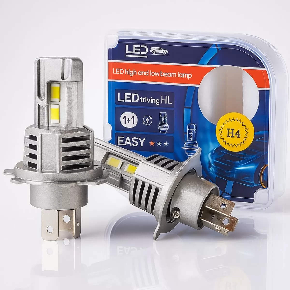 LAMPADA H-4 MINI LED HEADLIGHT 55W 12V 6500K 24000LM