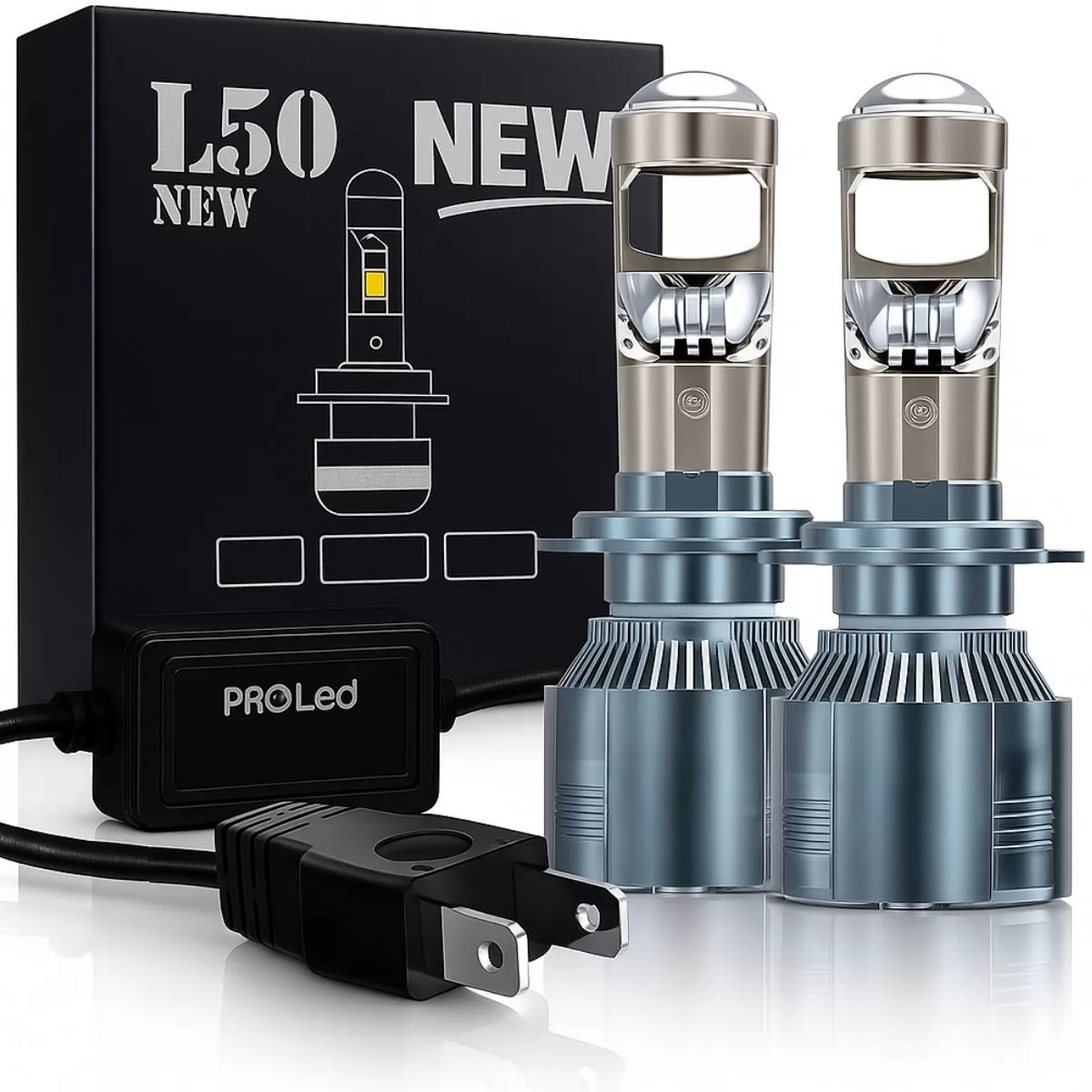 LAMPADA H-7 MINI PROJETOR LED 85W 12V 6000K 35000LM