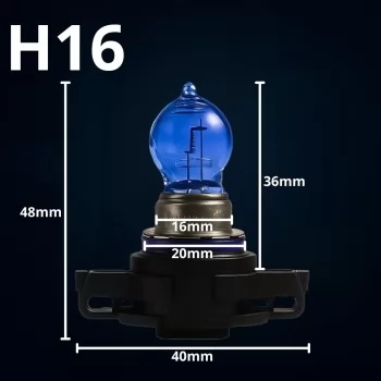 Par Lâmpadas Super Branca H16 8500k Farol Carro
