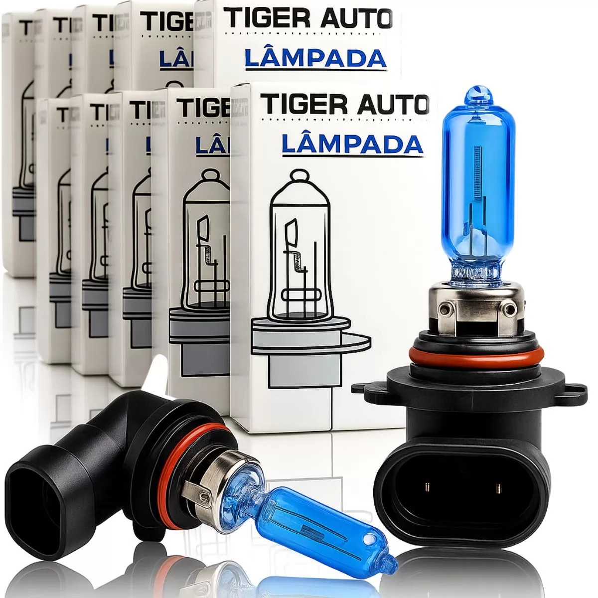 Kit 10 Lâmpadas Super Branca Hb4 8500k Farol Carro 12v 55w