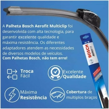 Par Limpador Parabrisa VW Polo 2017 A 2024 Palheta Bosch