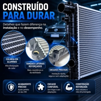 RADIADOR ALUMINIO VW GOL/FOX/SPACEFOX/POLO/VOYAGE C/AR