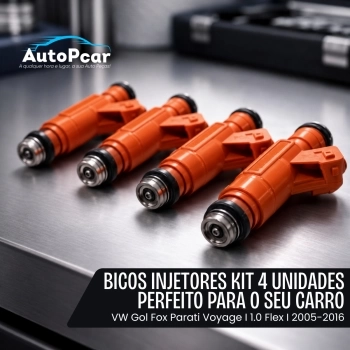 Kit 4 Bico Injetor Gol G5 G6 Voyage 1.0 8v Flex 0280157111
