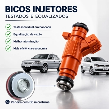Kit 4 Bico Injetor Gol G5 G6 Voyage 1.0 8v Flex 0280157111