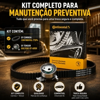Kit Correia Dentada Tensor Onix Prisma 1.0 Cobalt Spin 1.8