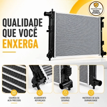 RADIADOR ALUMINIO HYUNDAI HB20 1.0/1.6 12/16V 12/ (MANUAL)