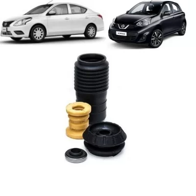 KIT COMPLETO DO AMORTECEDOR DIANTEIRO NISSAN MARCH E VERSA 2012 EM DIANTE COM ROLAMENTO - VIPPEL VP80313