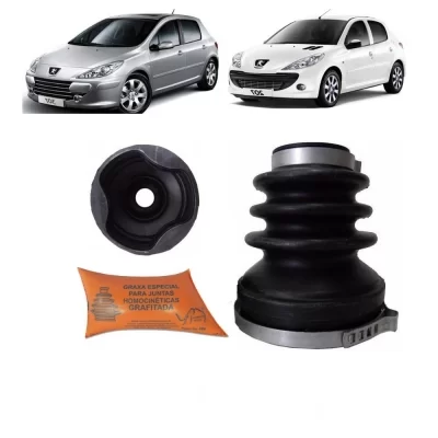 Kit Coifa Homocinética Lado Câmbio PEUGEOT 207, 307 e 407 TODOS ANOS (Tripóide) - VP76510